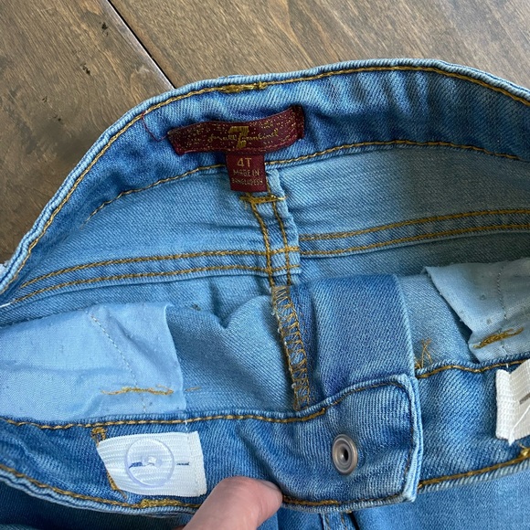 7 For All Mankind 3 piece set. NWT - jeans, shirt and Sherpa-lined vest. Size 4T - Picture 5 of 6